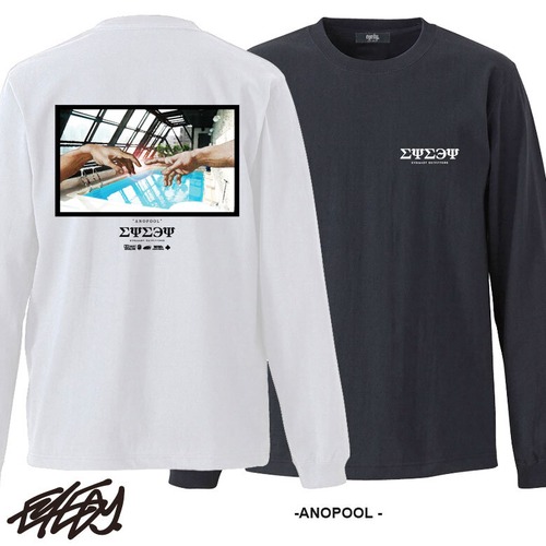 【eye-402ls】 EYEDY アイディー 大きいサイズ メンズ ロングTシャツ ANOPOOL ロンT ロゴ 長袖 M L XL XXL XXXL Tシャツ ゆったり ロンティー 長袖Tシャツ