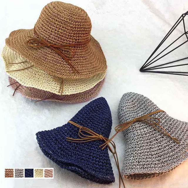 【日本倉庫即納】 麦わら帽子 レディース 折たたみ