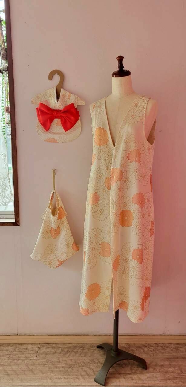 着物でおそろ【手さげバッグ】