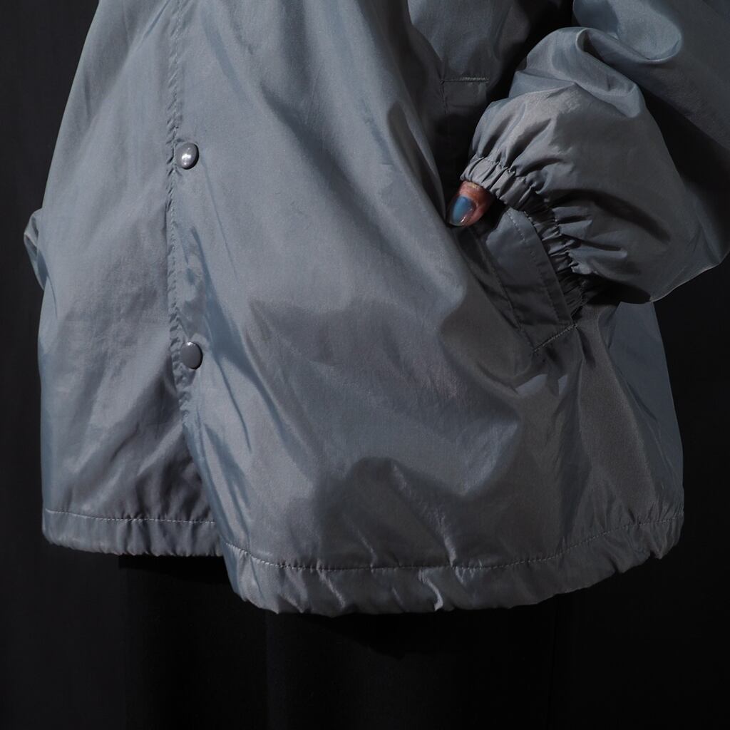 Haband mat silver color nylon coach jacket (made in Sri Lanka)