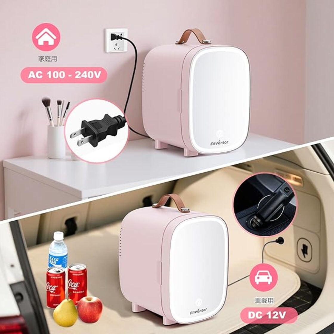 冷温庫 4L 小型 ポータブル 保冷温庫 保冷 保温 AC DC 2電源式 車載 