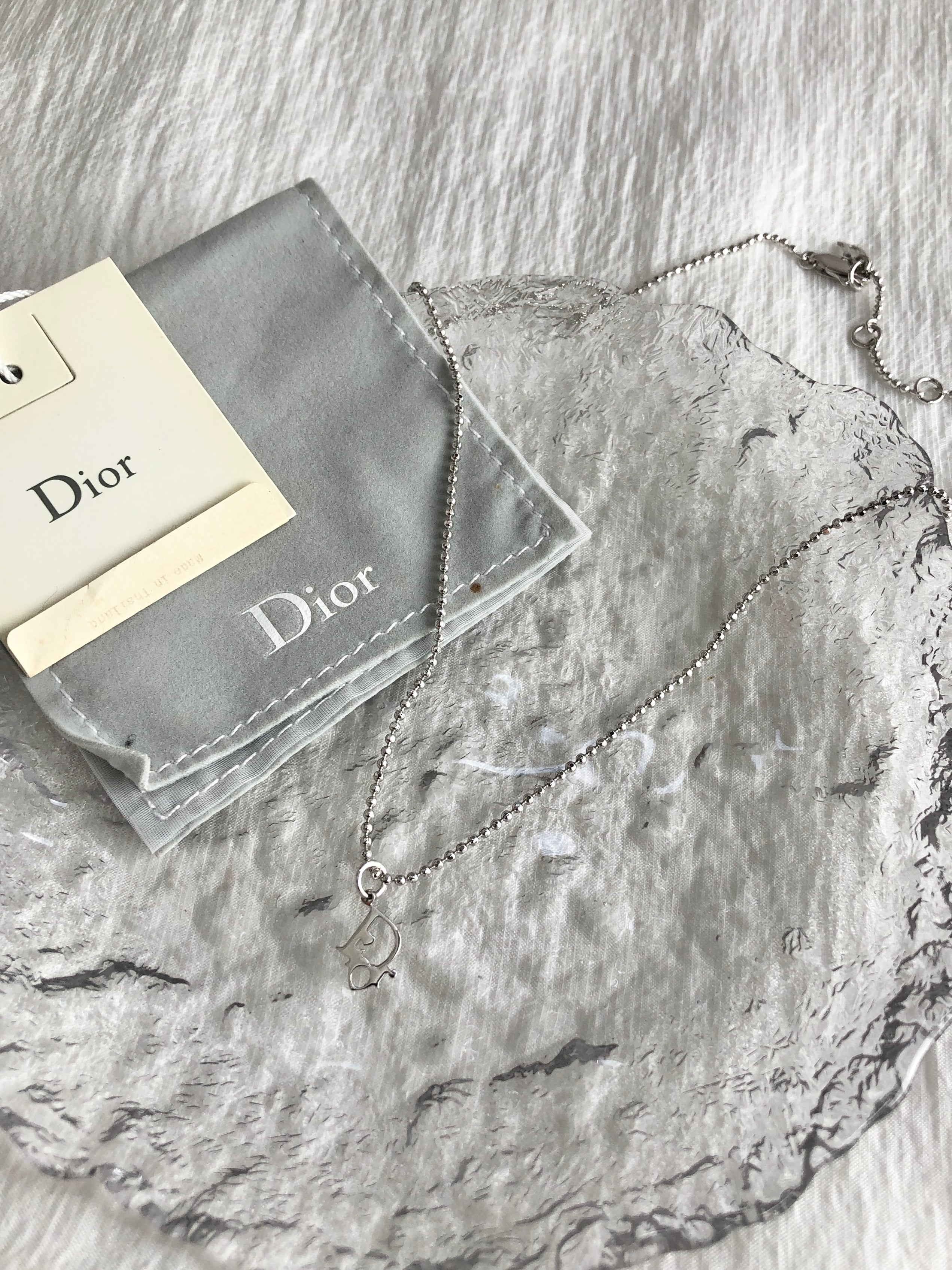 Christian Dior クリスチャン ディオール ネックレス シルバー DIOR vintage ヴィンテージ オールド dhizmp