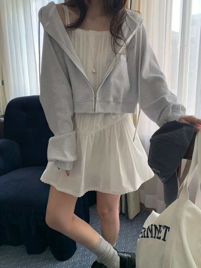(予約) mellounge / Remon shirring onepiece 1color