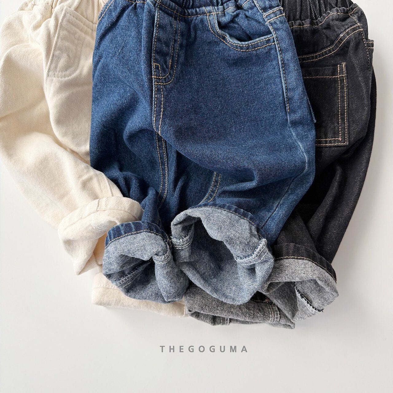 【取寄】THE GOGUMA 裏起毛トクトクデニムパンツ｜冬服｜韓国子供服