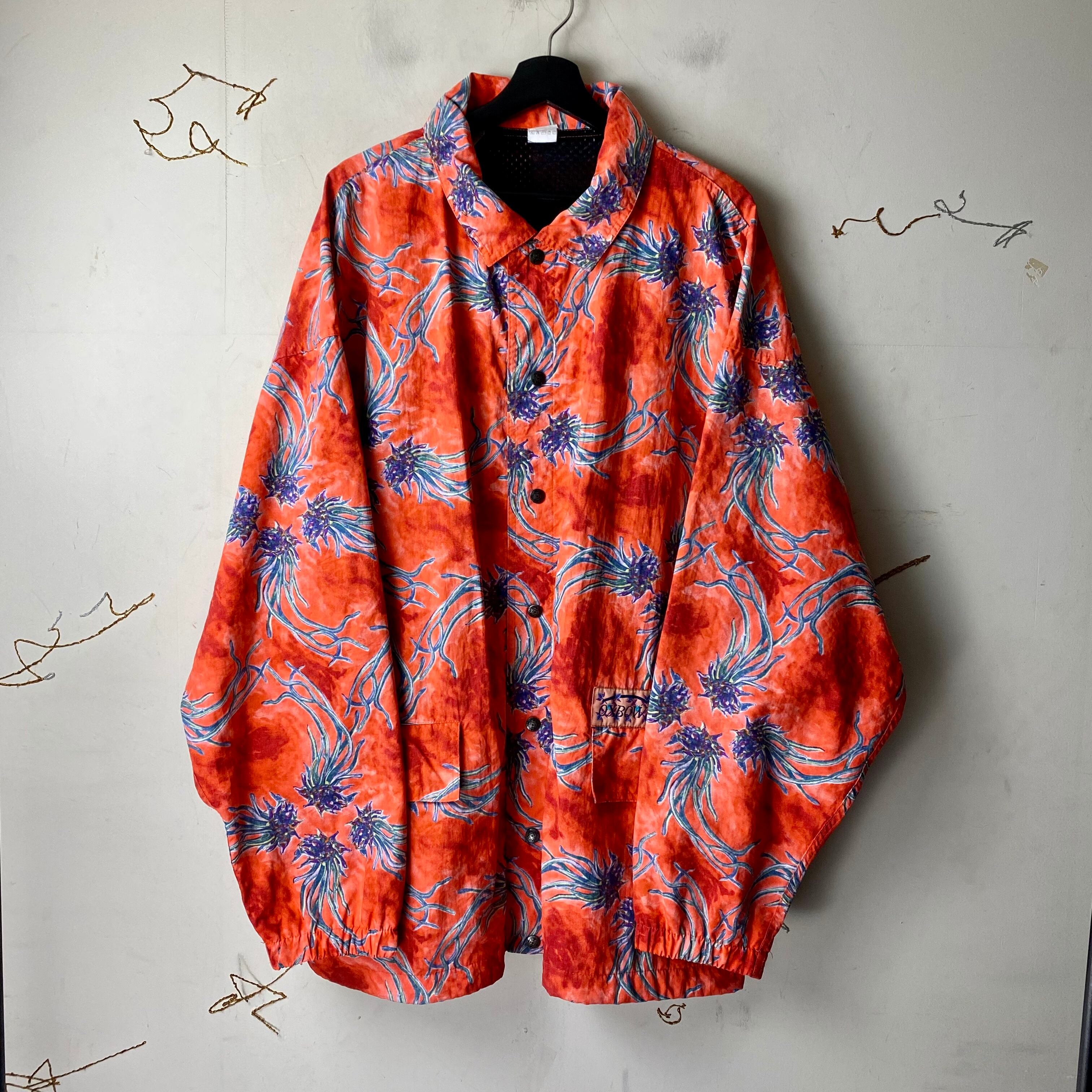 vintage OXBOW jellyfish? pattern nylon coverall jacket | NOIR ONLINE