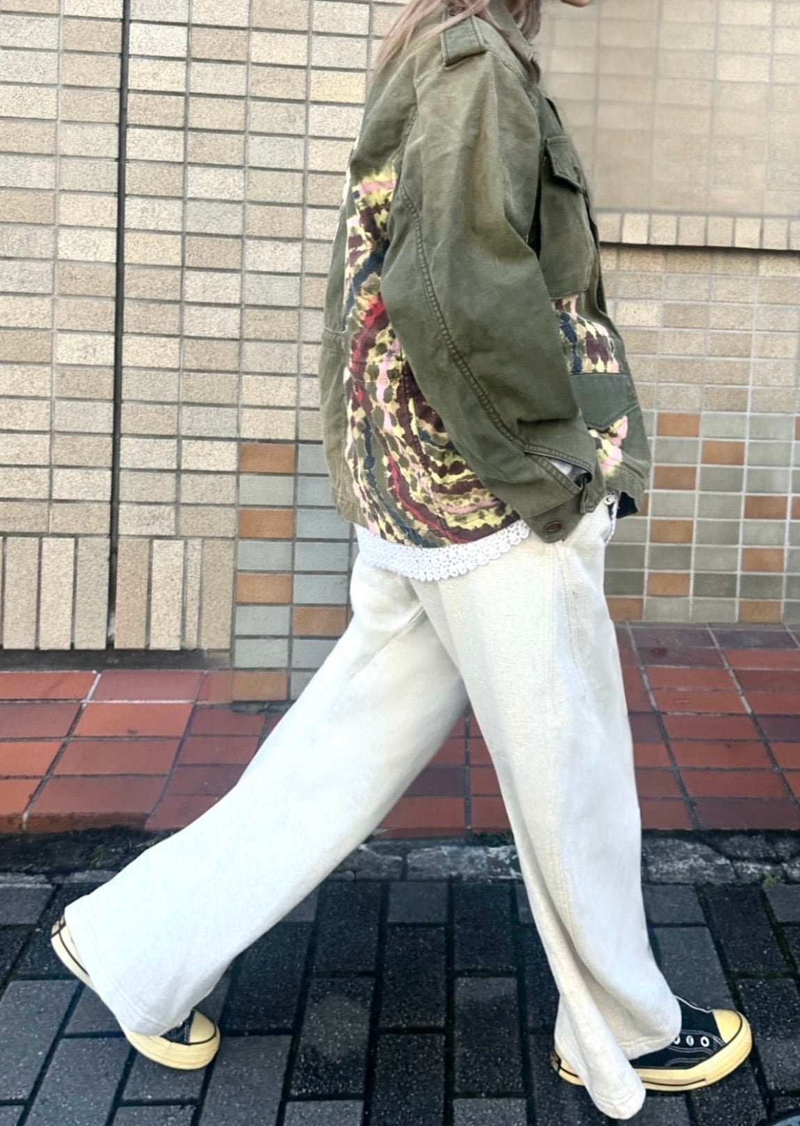 KHOKI  [TIE-DYE MILITARY JACKET]