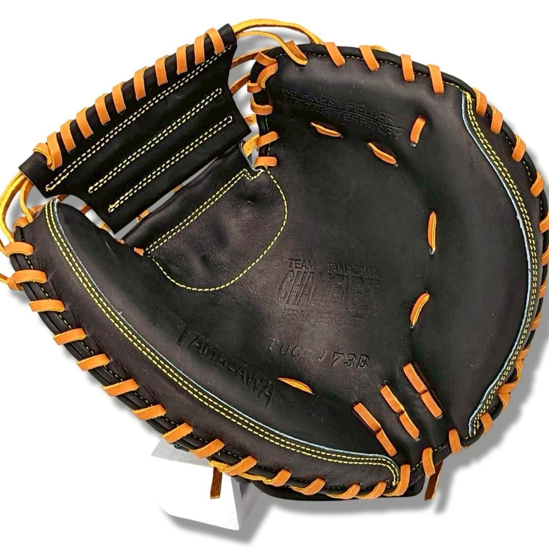 【軟式】玉澤 少年用キャッチャーミット TUC-J73B 右投げ(本体:ブラック×タン 紐:タン)|タマザワ_02