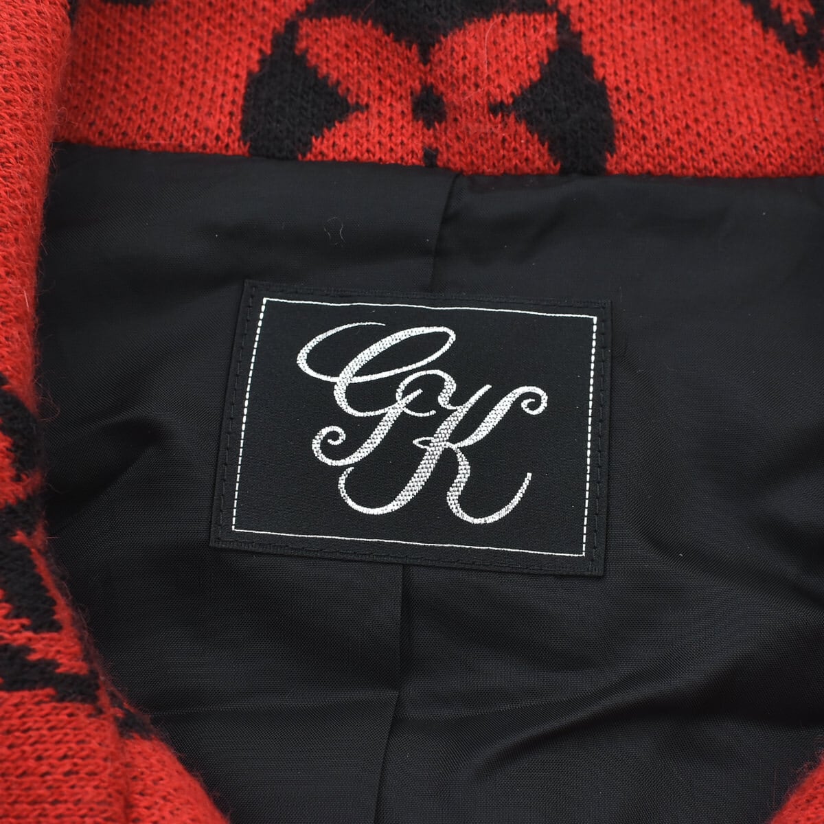 伊太利屋　ニットコート　モノグラム Jp luxury brand 伊太利屋 monogram knit coat | 古着屋 grin days