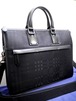 美品16万◆BURBERRY バーバリー A4対応 ビジネス可 レザーxキャンバス 2way バッグ ブリーフケース 黒◆ ビジネスシーンでも大活躍の定番♪