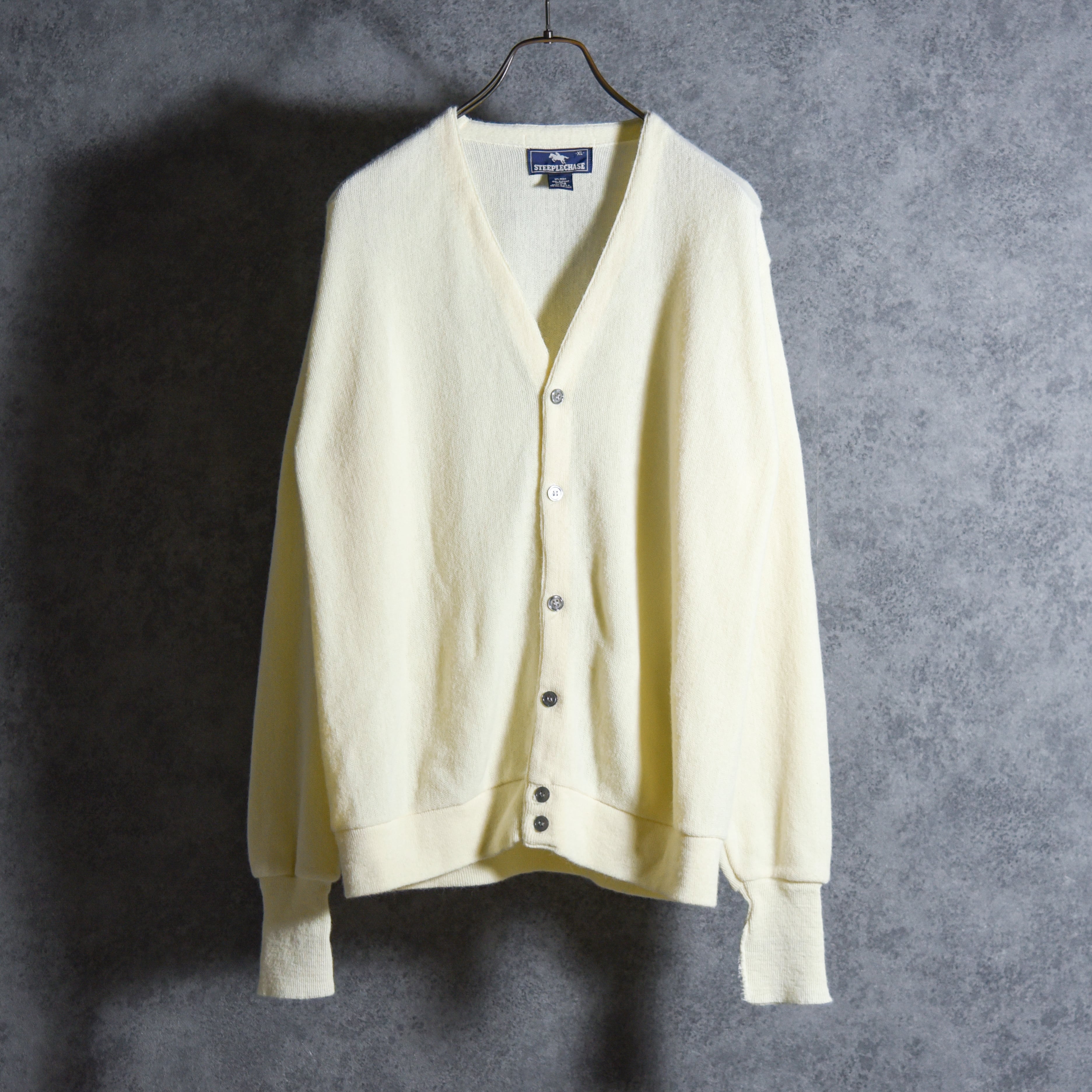 60-70s STEEPLECHASE Vintage Cardigan Made in USA スティープル