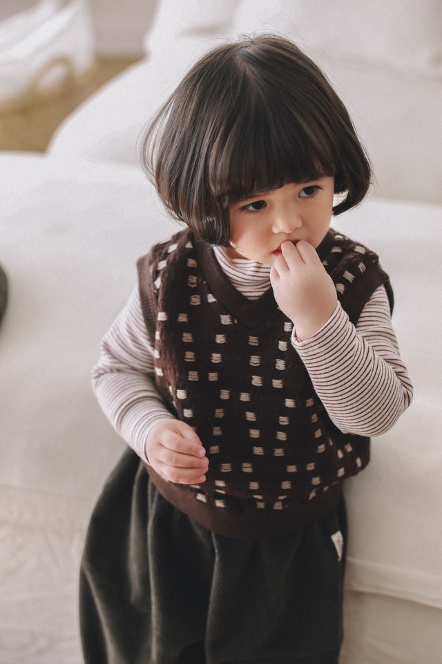 予約⌇onu/ Warm knit vest