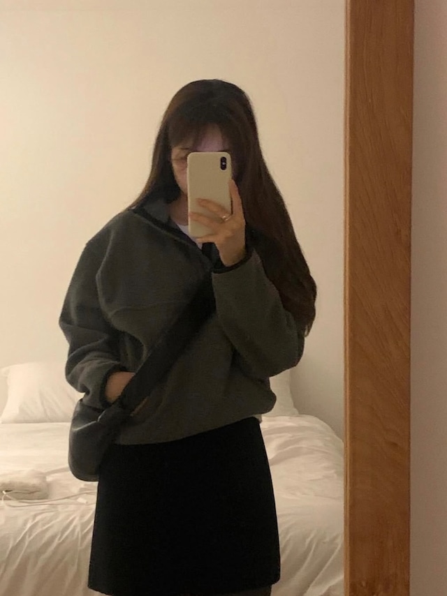 (予約) LITER / Snow fleece high neck mtm 3color