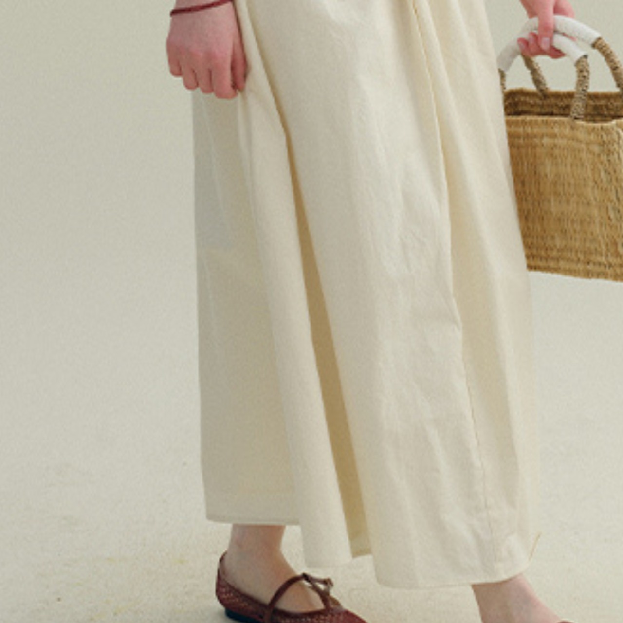 Waist Knot Design Flare Wrap Skirt   T3200