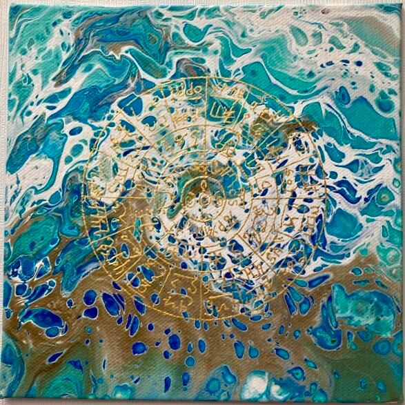 フルイドアート キャンバス | 竜胆とおひさま