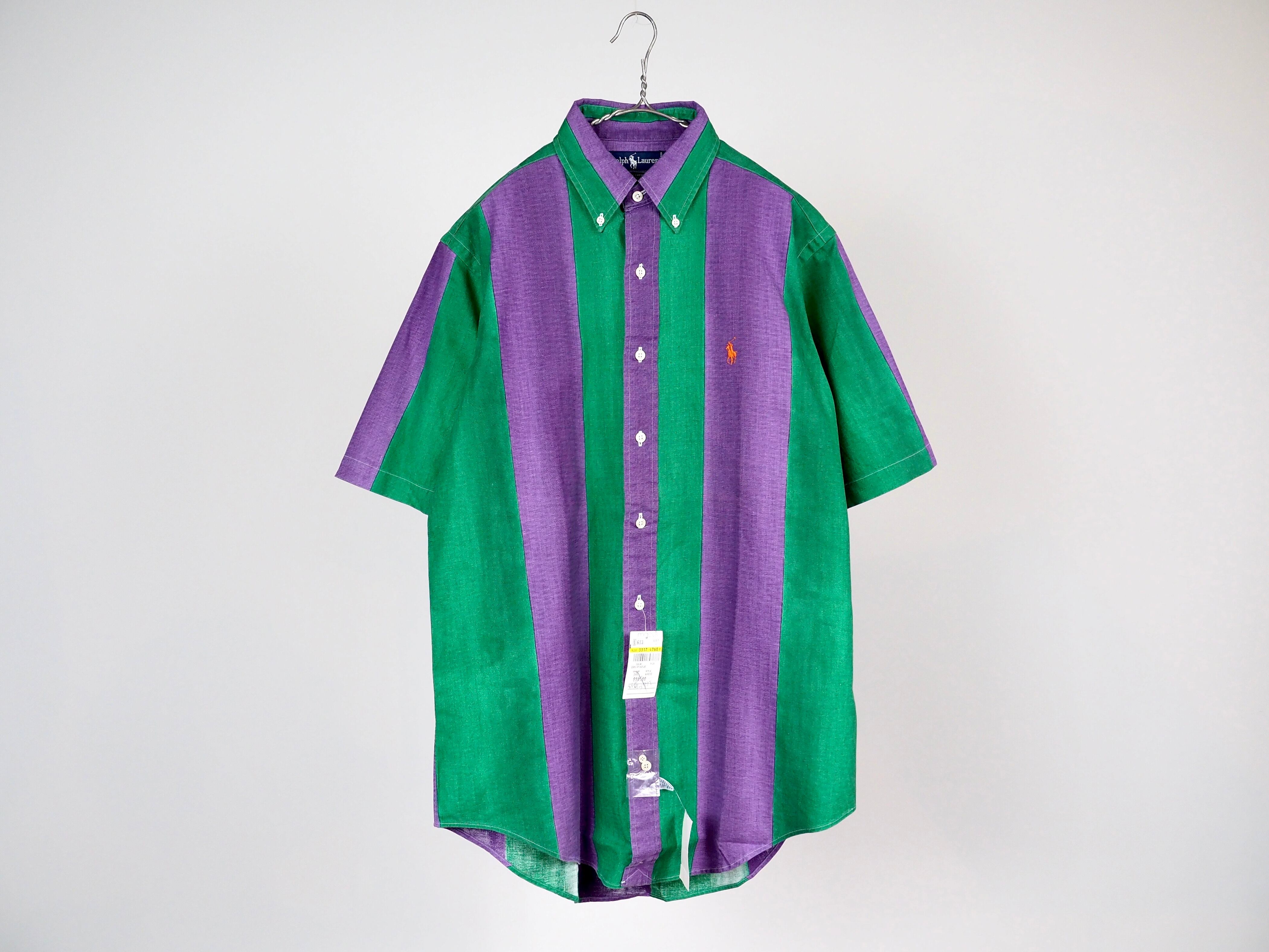 “NOS” Ralph Lauren block color S/S shirt M