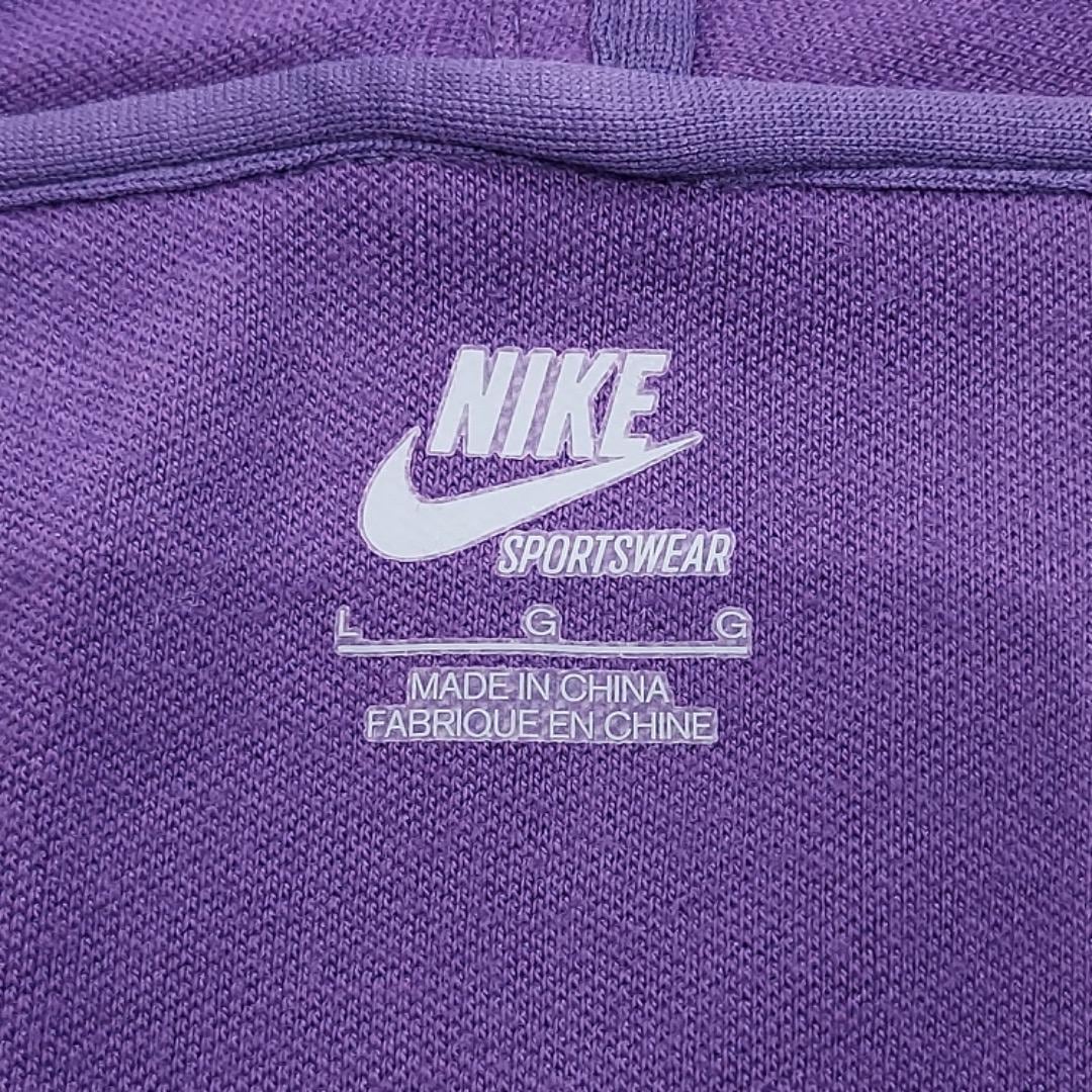 NIKE ナイキ トラックジャケット 古着 ロゴ 刺繍 L 紫 白 12668 NIKE ナイキ トラックジャケット 古着 ロゴ 刺繍 L 紫 白 12668