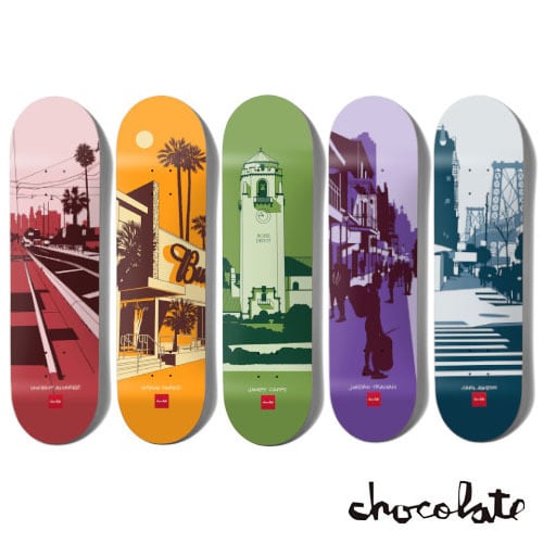 CHOCOLATE CITY SERIES Deck スケートボードデッキ チョコレート