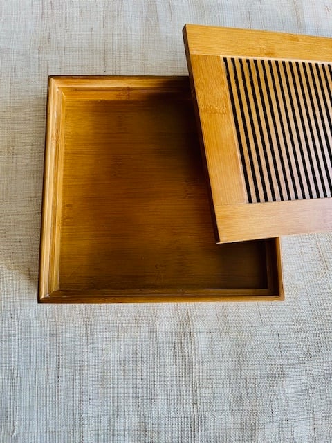 竹製 茶盤（正方形 コンパクト） | 茶海堂 Chakaido