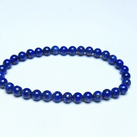 ラピスラズリ ブレスレット 5mm 一点物 メール便可 [M便 1/10] 111-48352