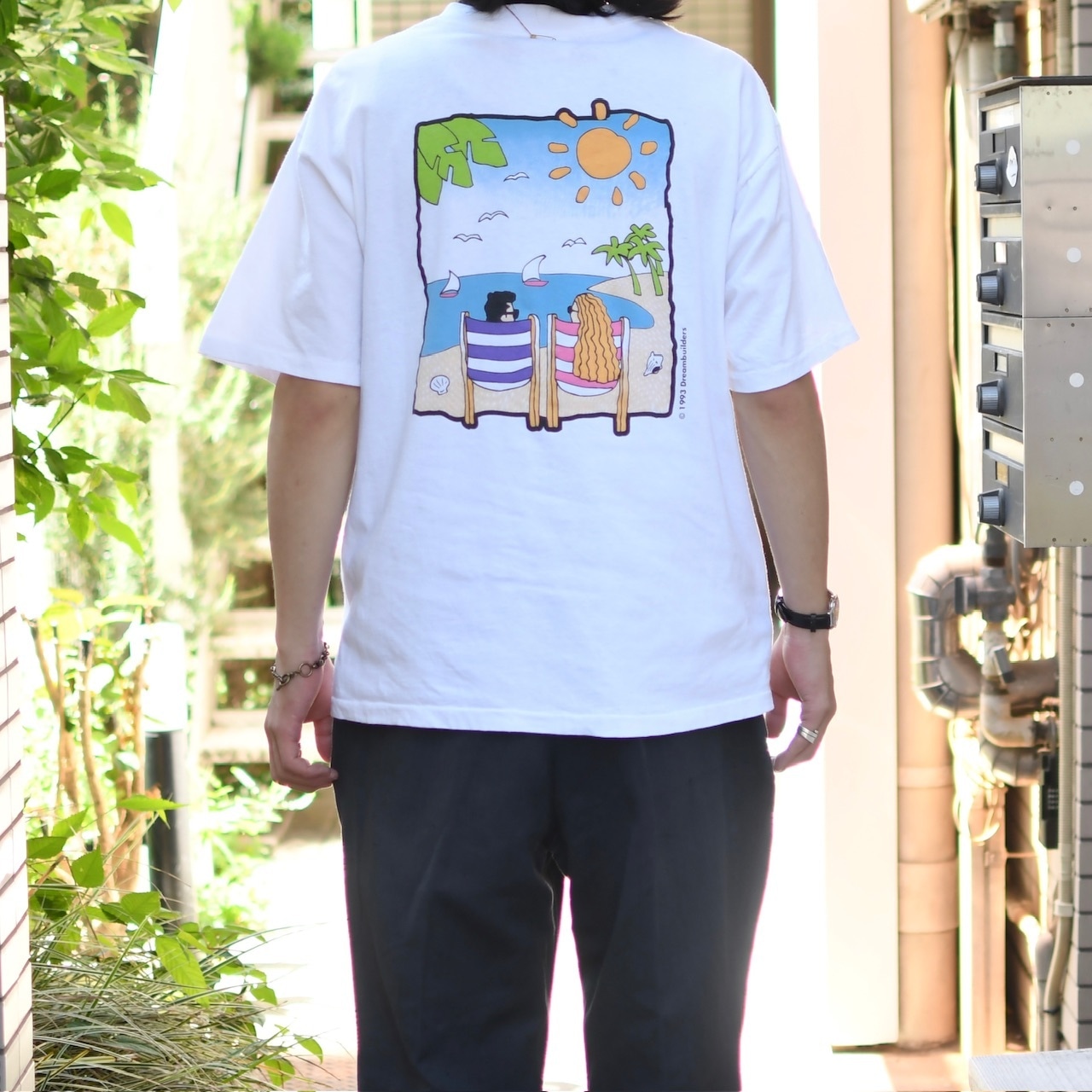 90's summer beach graphic souvenir tee