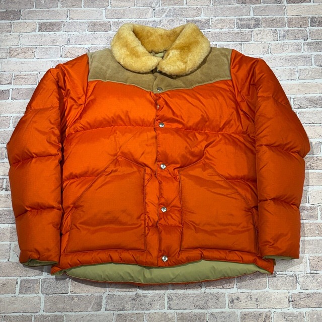 PENFIELD LEATHER YORK DOWN JACKET ORANGE