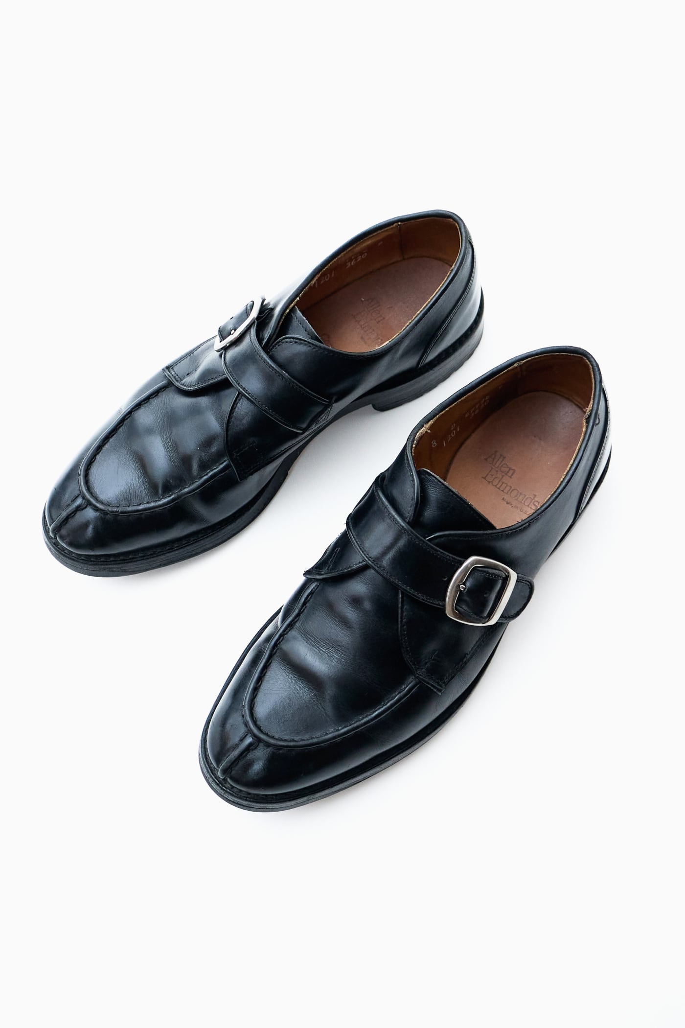 Allen Edmonds アレンエドモンズ モンクストラップ 8D USA製 Allen Edmonds Cornell シングルモンクストラップ レザー