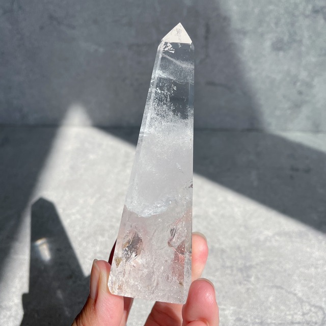 ミナスジェライス産クリアクォーツ オベリスク02◇ Clear Quartz ◇ 天然石・鉱物・パワーストーン