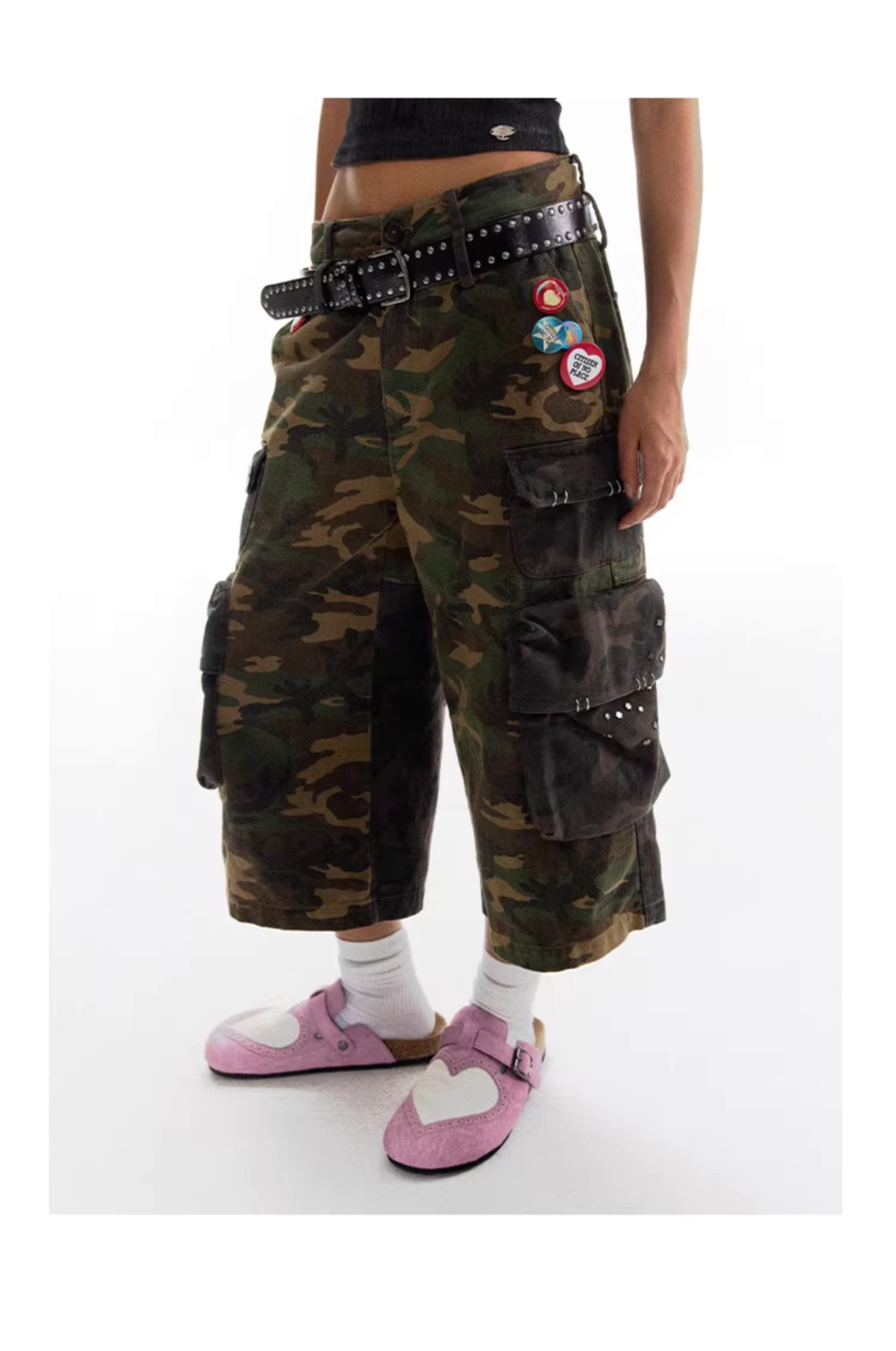 CONP Heart Closed-Toe Slides (Dusty Pink)