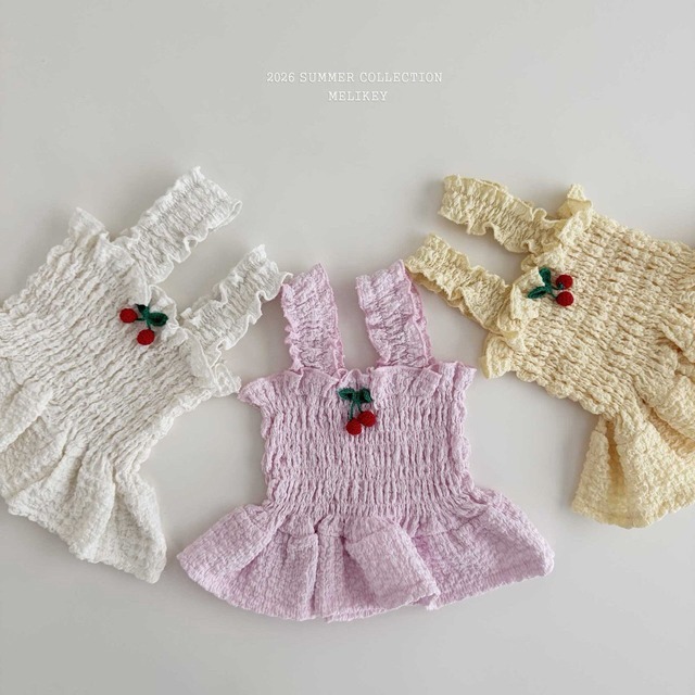 [予約][送料無料]≪MELIKEY≫Cherry Tucking Blouse 56