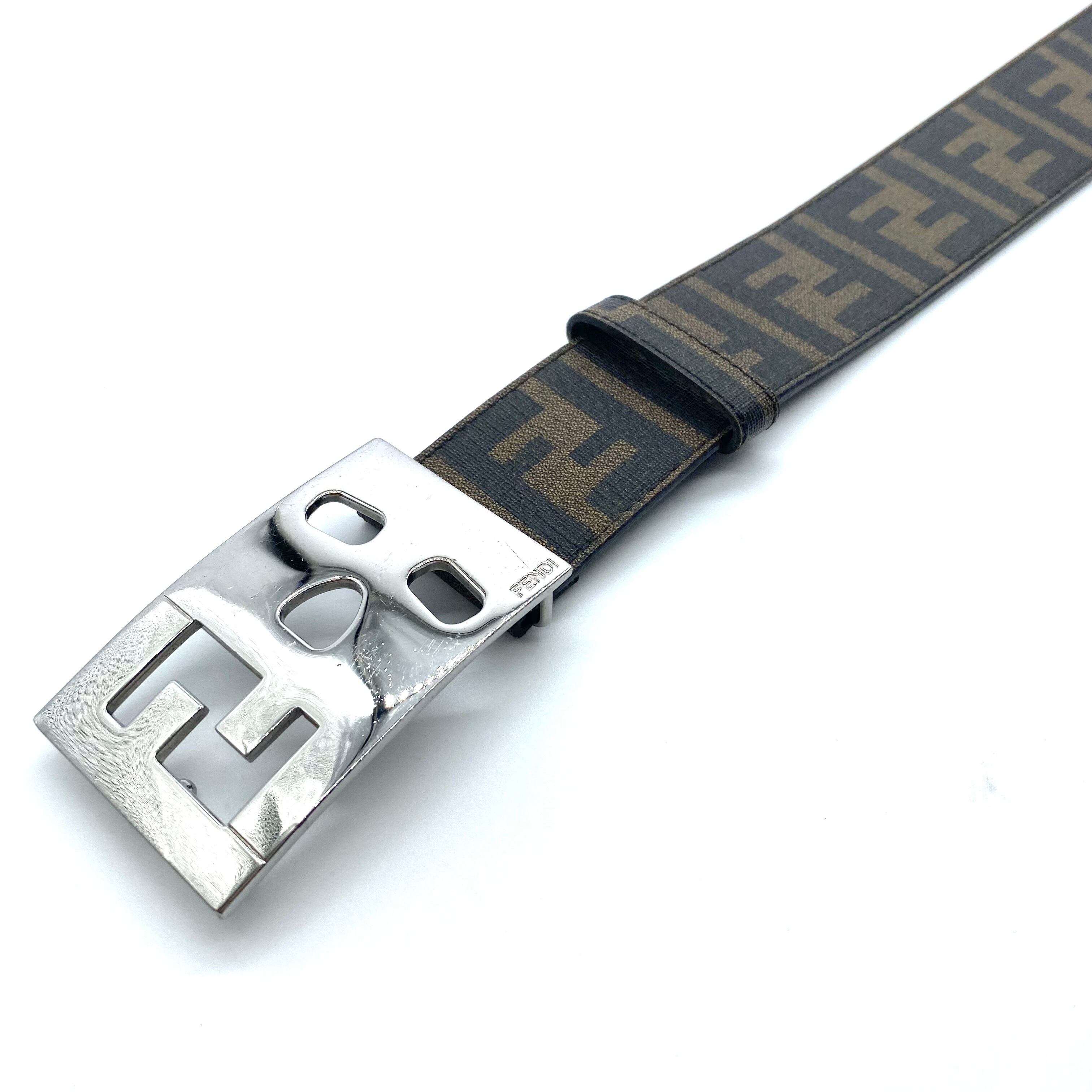 Fendi シルバー バックル 銀 約100cm Fendi シルバー バックル 銀 約100cm