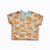 〈 mina perhonen 24SS 〉 sea birds / Tシャツ / ACS8373P / orange / 110〜120