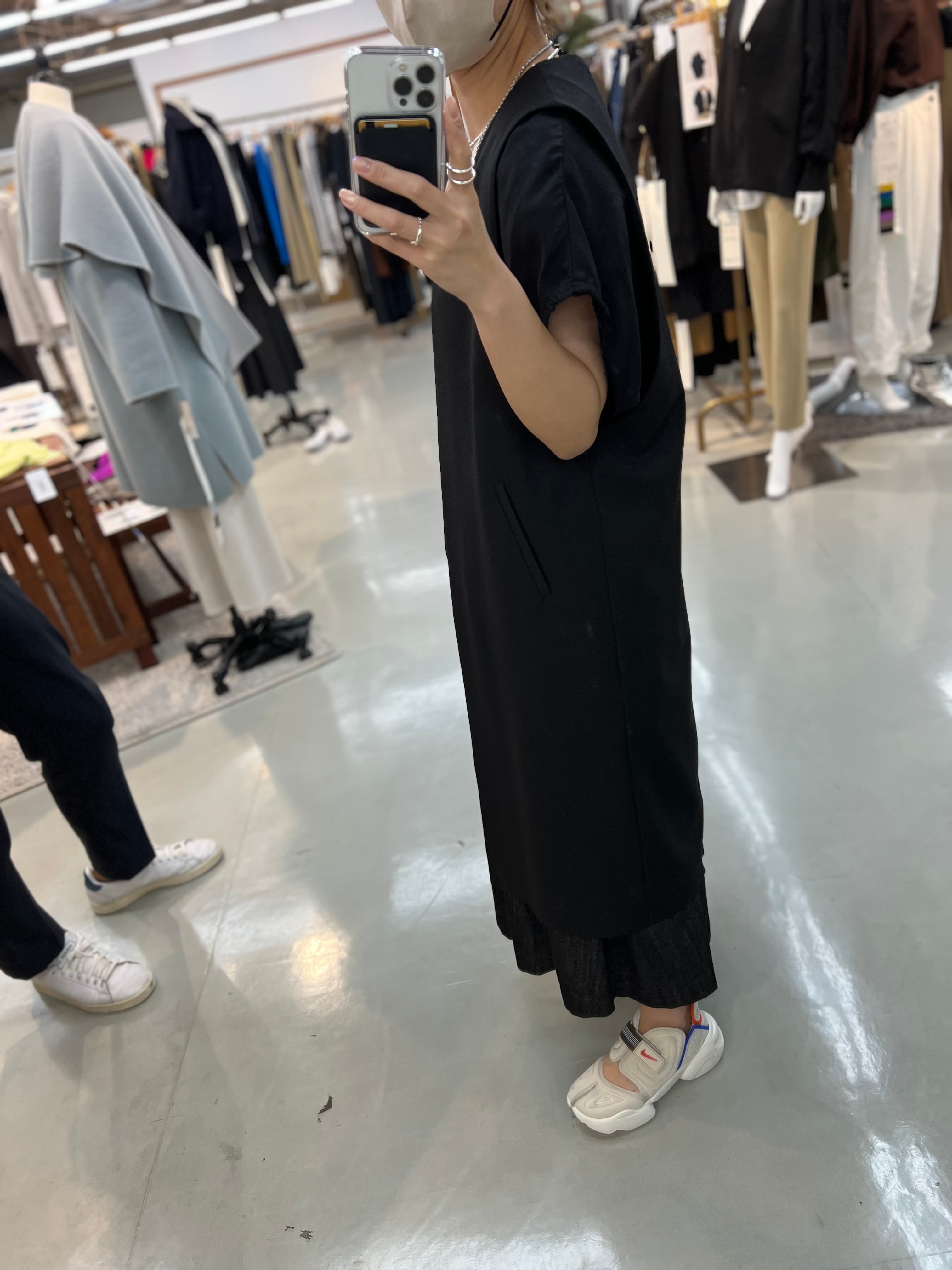 【cafune】ウールライクライトロングジレ