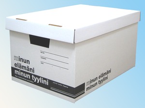 MINUN BOX(ミヌンボックス) 収納ケース ダンボール素材 Aタイプ(W323 D485 H256mm) 12個セット 日本製