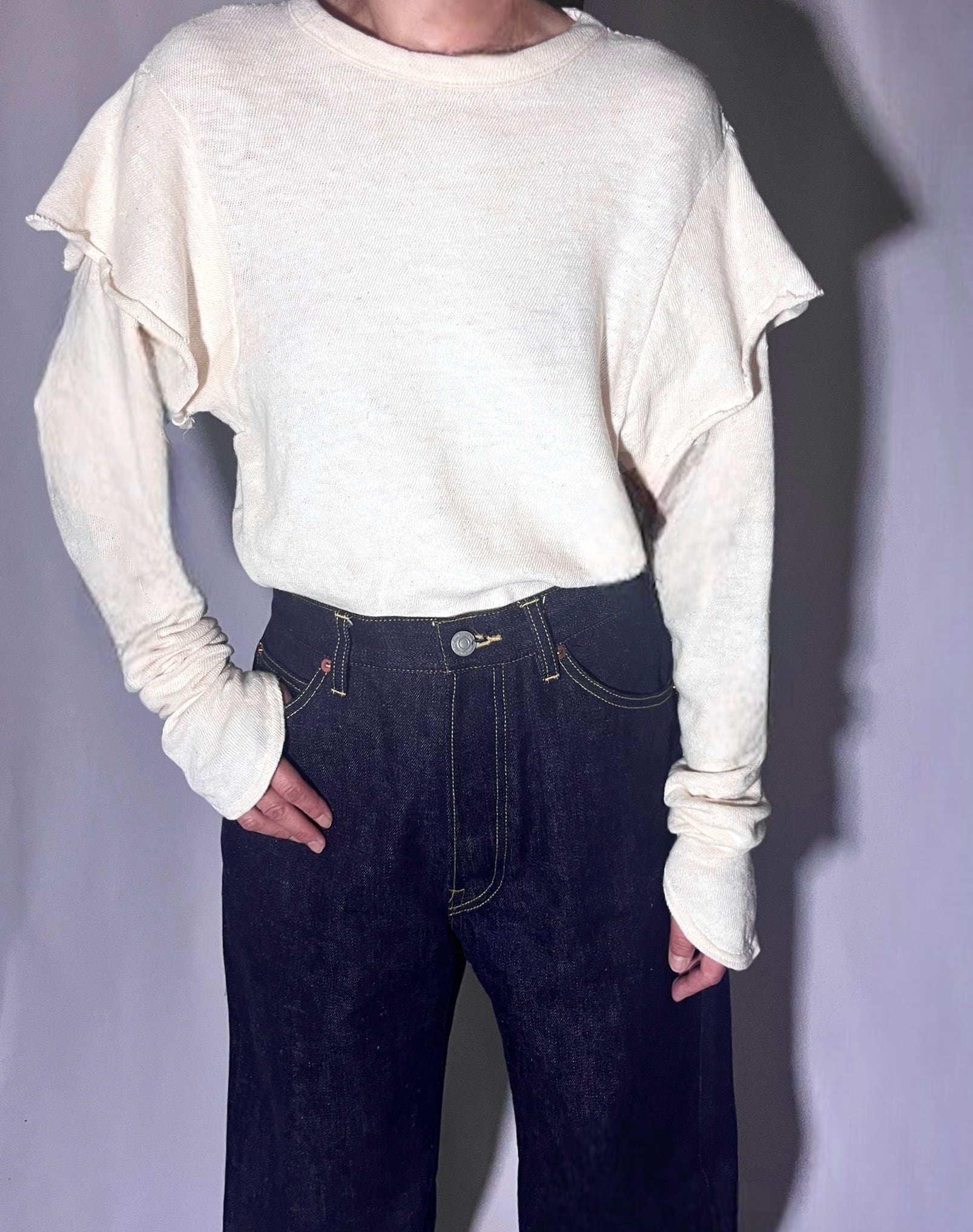 FUMIKA_UCHIDA [GAUZE JERSEY DOUBLE SLEEVE TOP] | LILLY DEL SALONE