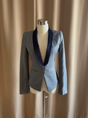 classic tuxedo collar jacket-5187-3