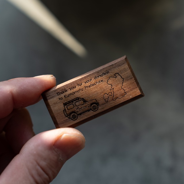 【熊本地震 募金品】wood wappen.