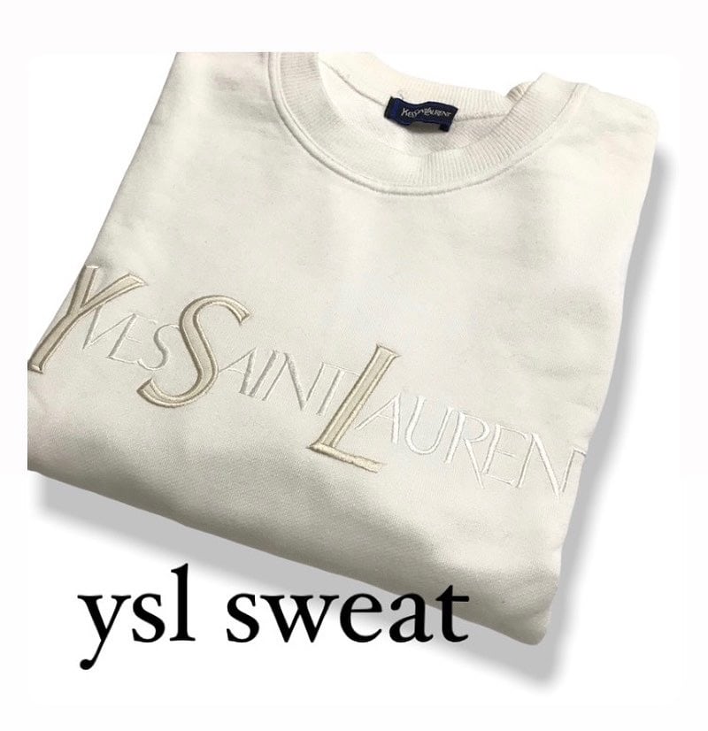 ysl logo tops sweat trainer イヴサンローラン トップス トレーナー