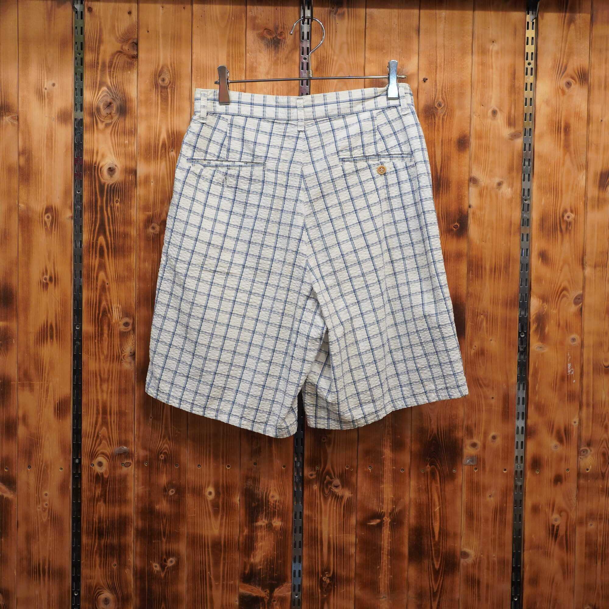 【新品】RRL チェック シアサッカー ショートパンツ W28 80s90s usa製 ralphlauren シアサッカー チェック ショートパンツ W28