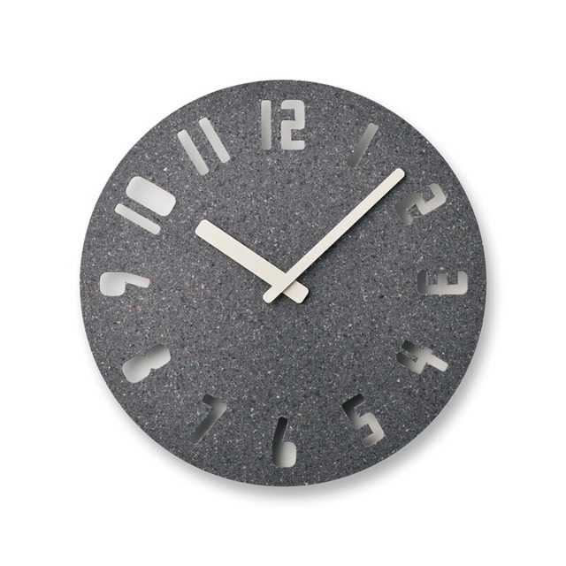 リサイクル素材でできた デザイン壁掛け時計 | PANECO® clock | Sand -maru- | デザイナーズ壁掛け時計