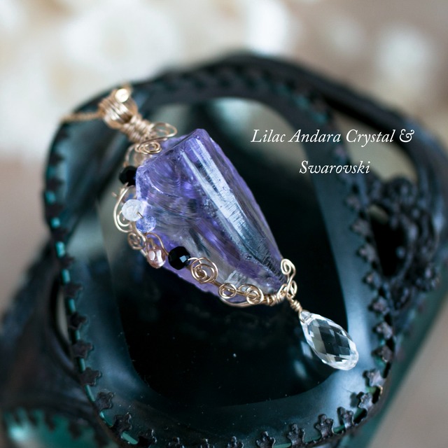 ♡水瓶座新月特別制作♡【アンダラクリスタル】Aquarius Lilac Andara Crystal 《一点もの》