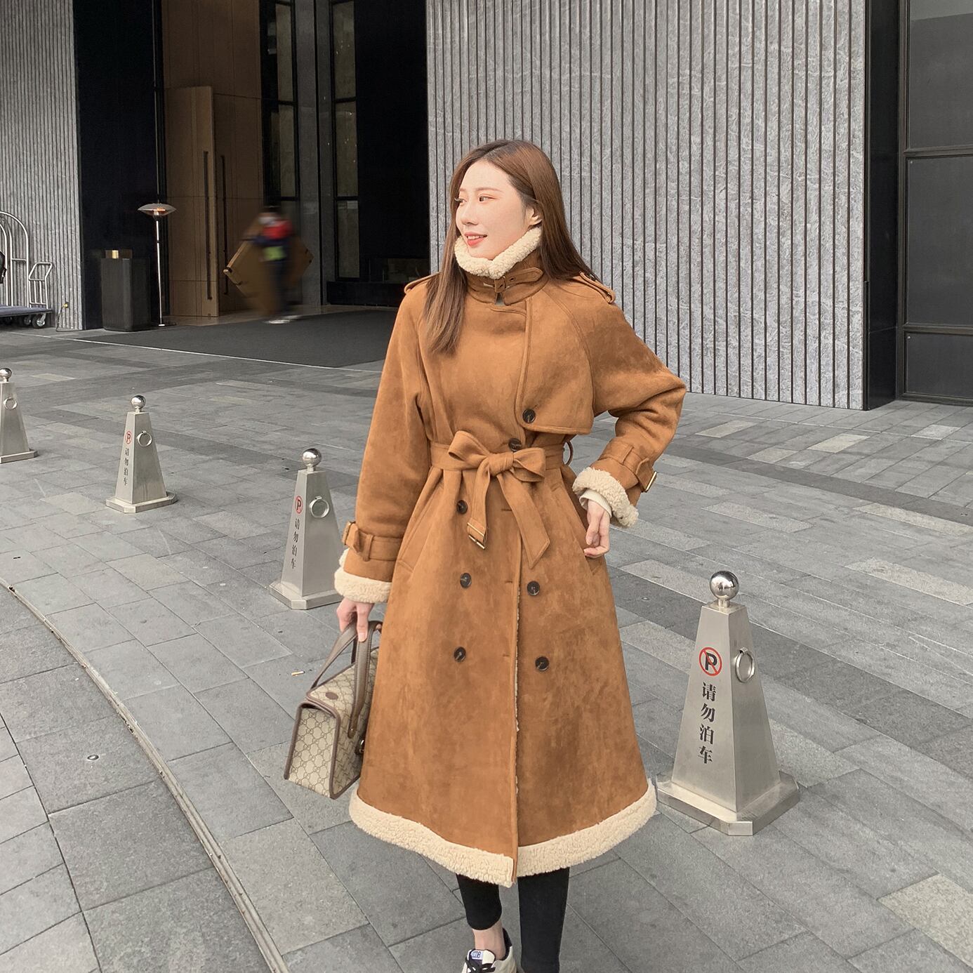 スウェードコート ウィンターファー 冬物 6Du_Shop_Women90542322144