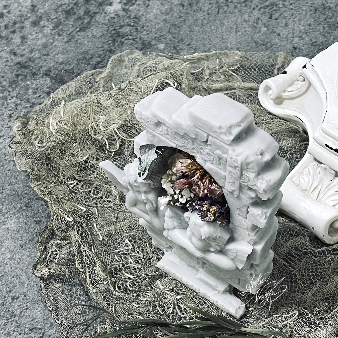 天使のフレームオブジェ シリコンモールド | シリコンモールド・クレイ