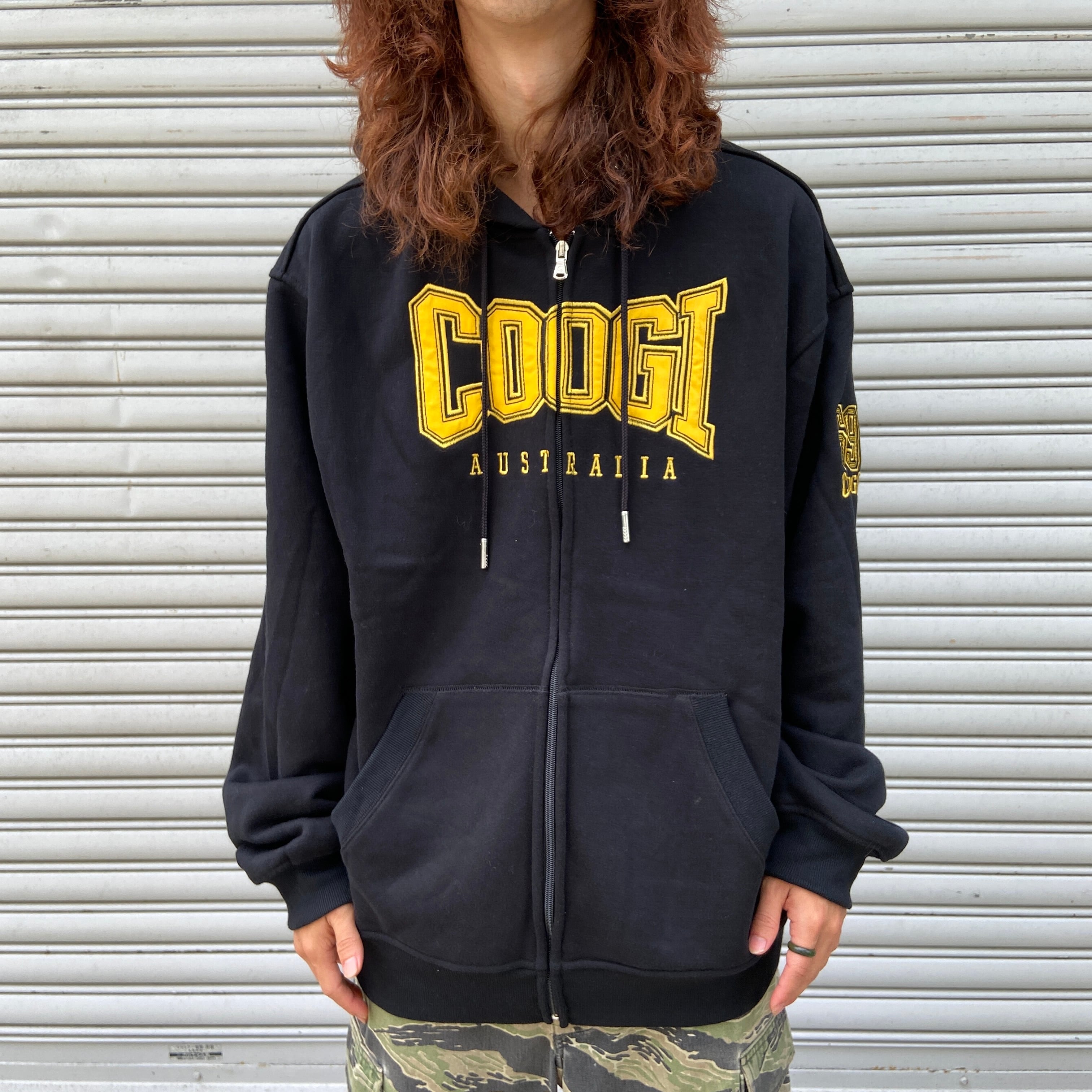 『送料無料』新品タグ付き　COOGI ブランドロゴスウェットジップパーカー　黒　XXL | 古着屋 Uan powered by BASE