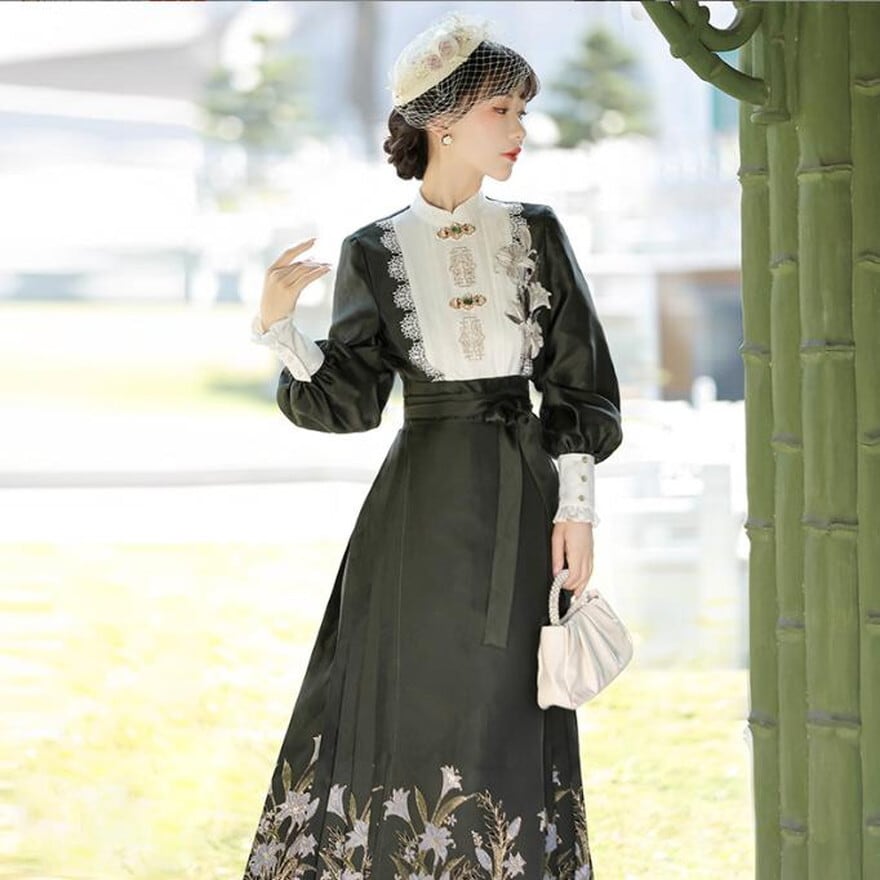 セットアップ チャイナ風 上下セット 大人増し 甘め かっこいい 大人