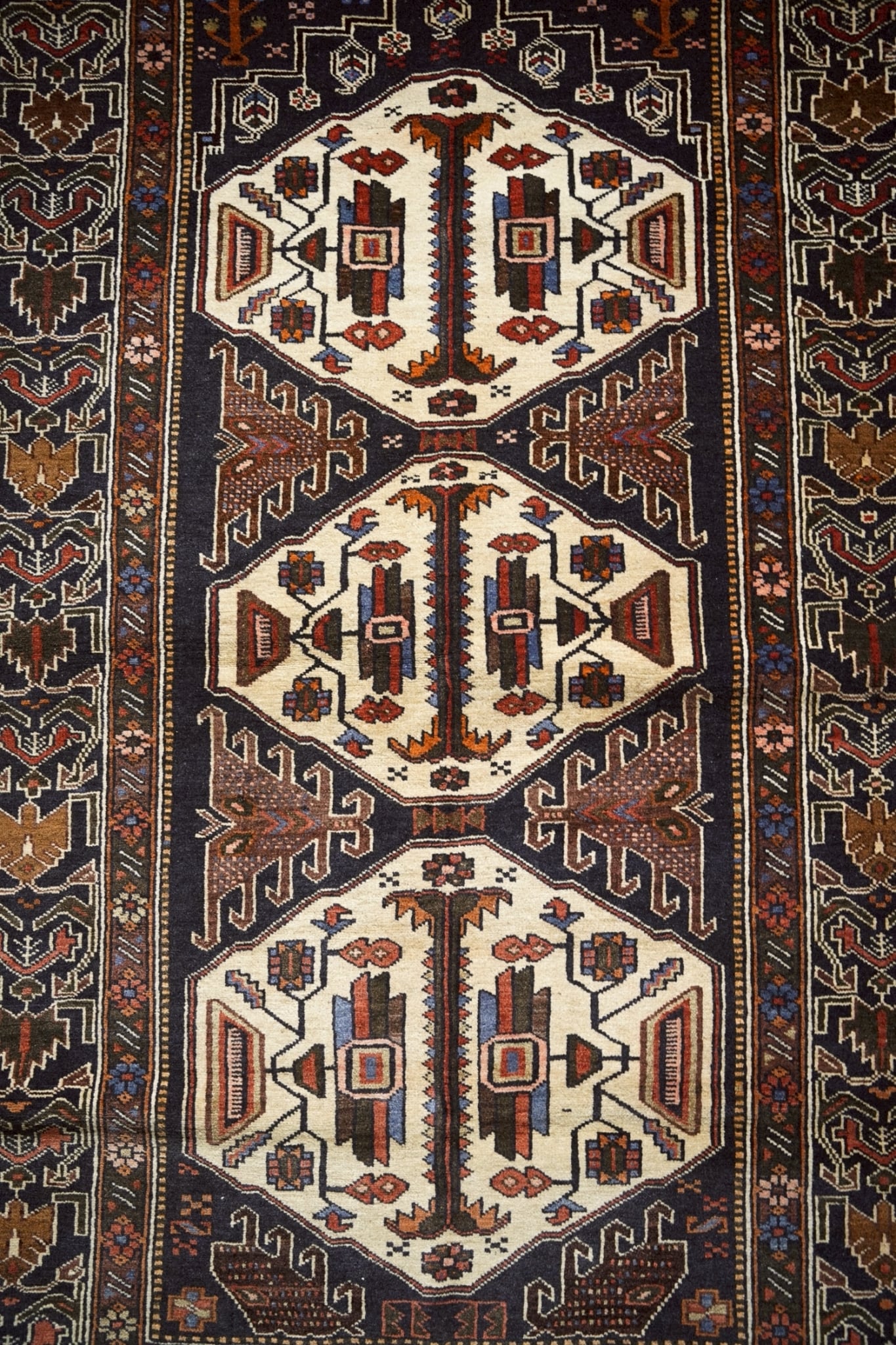 2089-Vintage Baluch rug