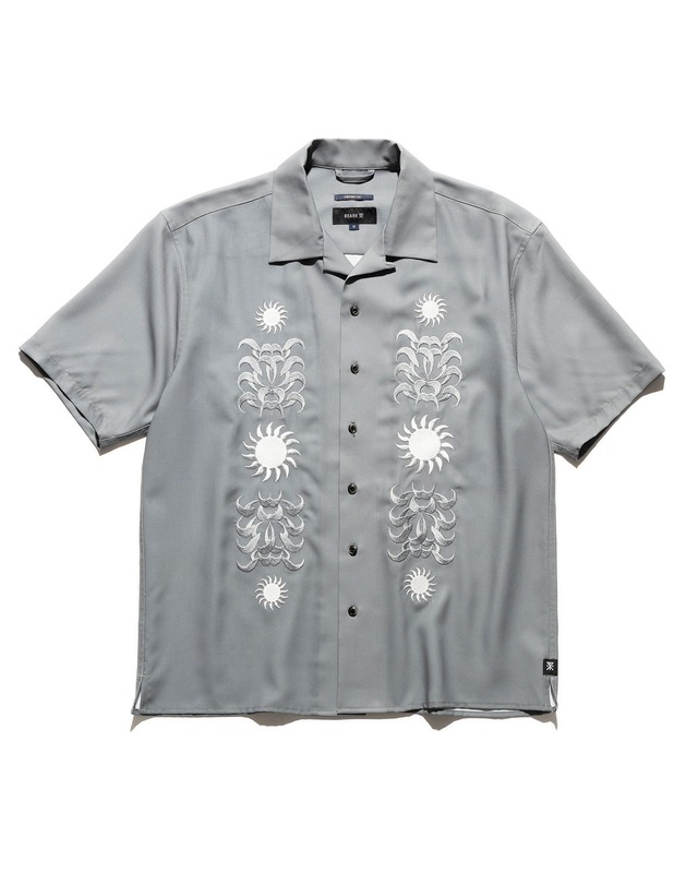 ROARK | "PALM EMBROIDERY" GONZO S/S | RWJ1205-MON | Gray