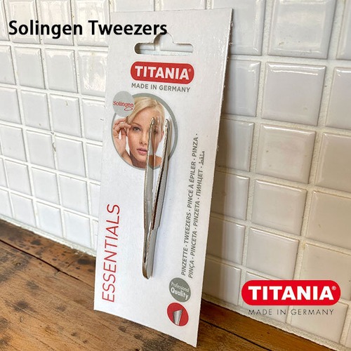 Solingen Tweezers ゾーリンゲン ツイーザー 毛抜き ピンセット TITANIA GERMANY ドイツ HERE DETAIL