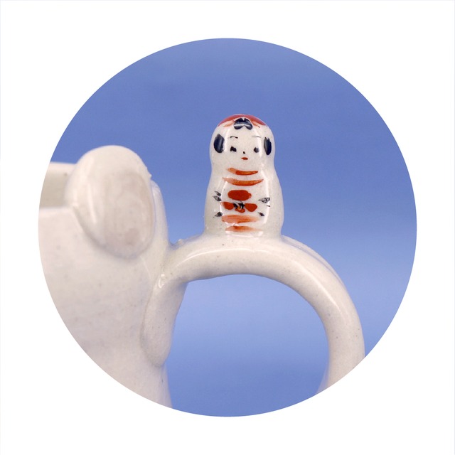 《 鈴木ハツミ 》こけし付きマグカップ　クマ