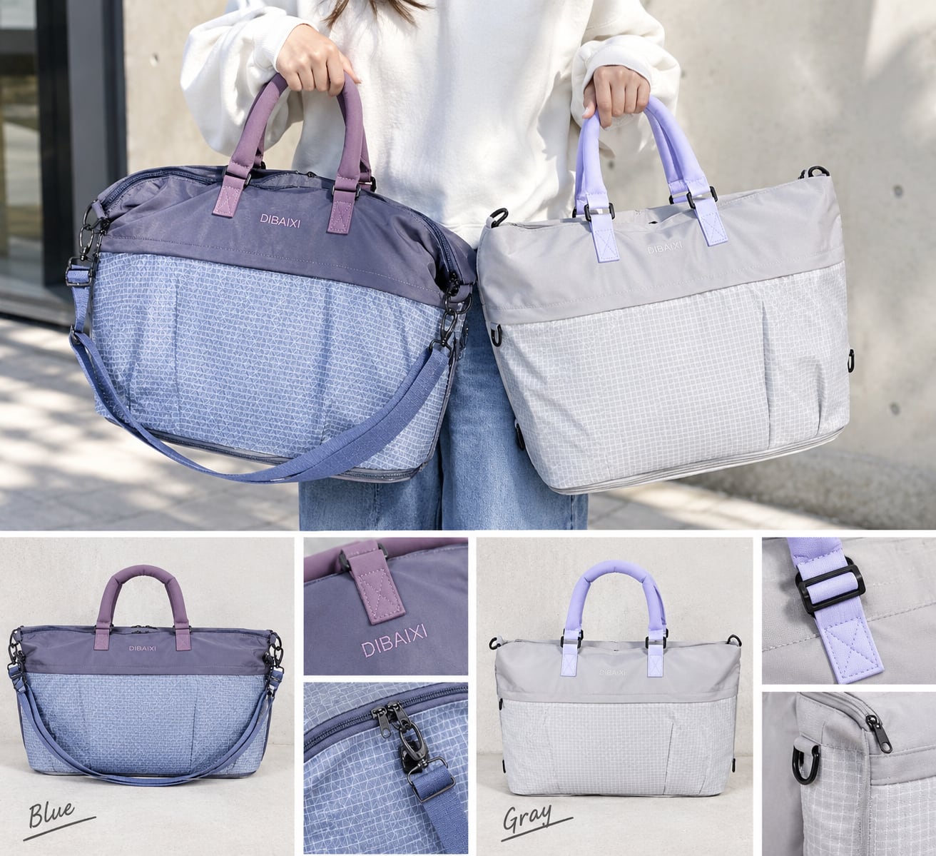 ナンバーミーTOKYO" NYLON TRAVEL TOTE BAG"