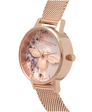 OLIVIA BURTON オリビアバートン Watercolour Florals ウォーターカラー フローラル OB16PP40 ピンク×ローズゴールド 腕時計 レディース